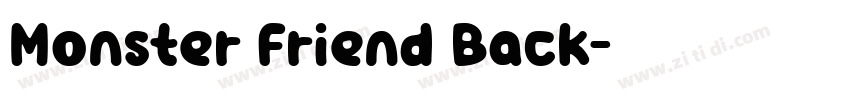 Monster Friend Back字体转换